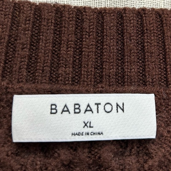 Babaton Emporia Vest in Rich Cocoa XL cable knit. brown Sweater Vest - Picture 5 of 13